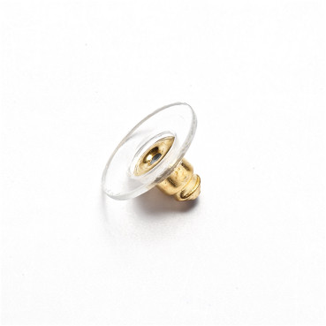 Earring clips 10 mm gold pack of 10 pcs