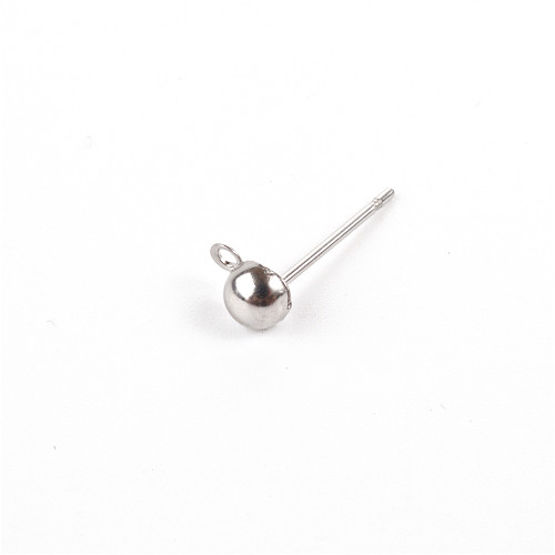 Bases for earrings on a stainless steel rod 14 mm cupric copper pack of 10 pcs.