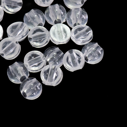 Podstawa do klejenia kamyków i kaboszonów 8x5 mm przezroczysty 1 szt