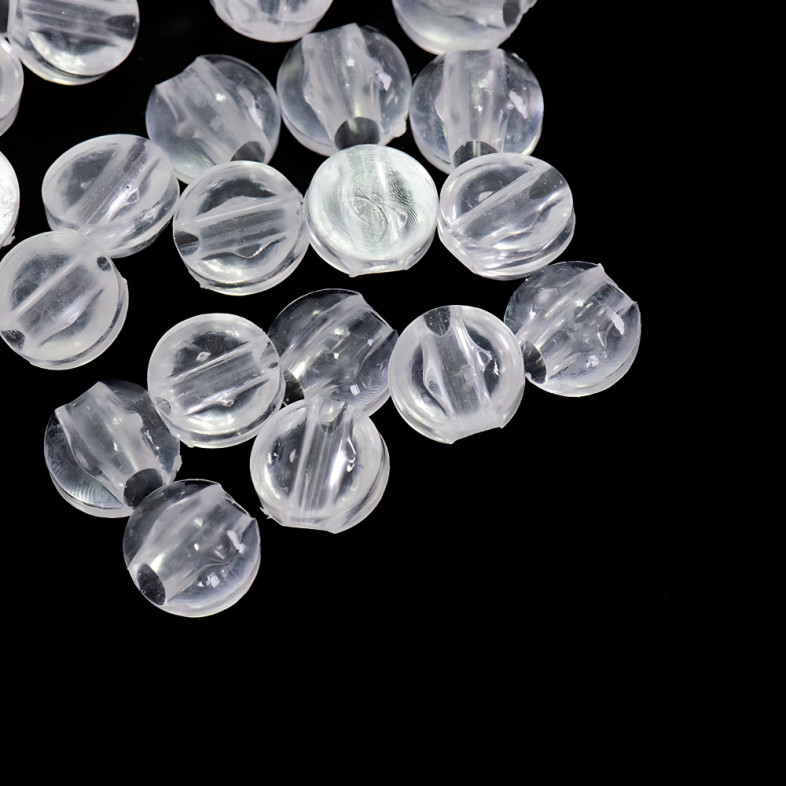 Podstawa do klejenia kamyków i kaboszonów 8x5 mm przezroczysty 1 szt