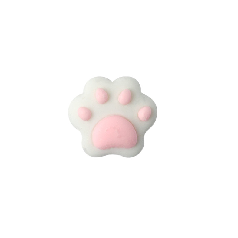 Decorative adhesive element Paw white 1 pc.