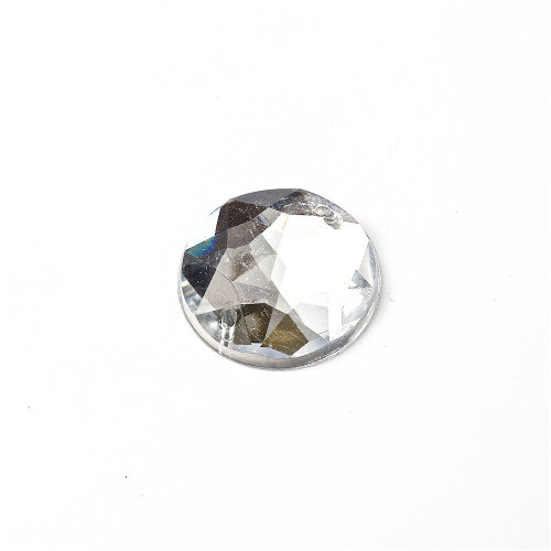 Cyrkonie plastikowe do szycia 14 mm przezroczysty op.6 szt