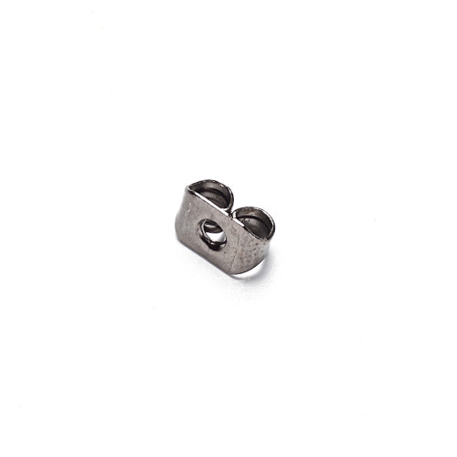 Earring clips 5 mm dark steel pack of 10 pcs.