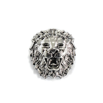 SNAP button bead Lion cupronickel 1 pc.