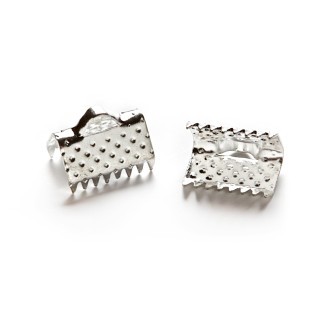 Flat crocodile clip 10×6 mm silver 1 pc.