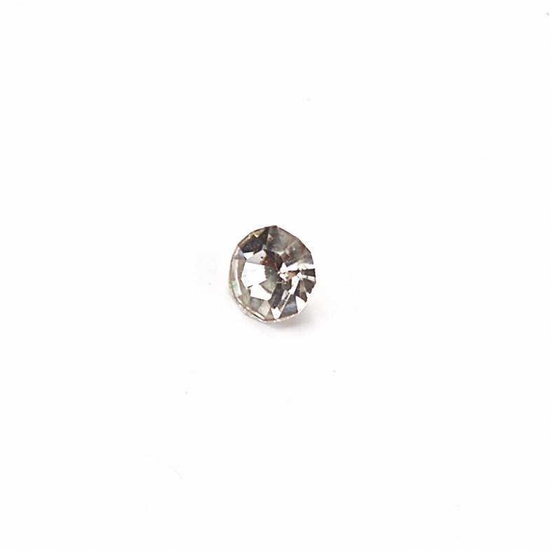 Glass rhinestones, 3.2 mm, conical, transparent, pack of 20 pcs.