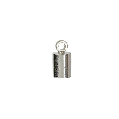 Końcówka cylindryczna do wklejania 5x10 mm w kolorze melchioru 1 szt