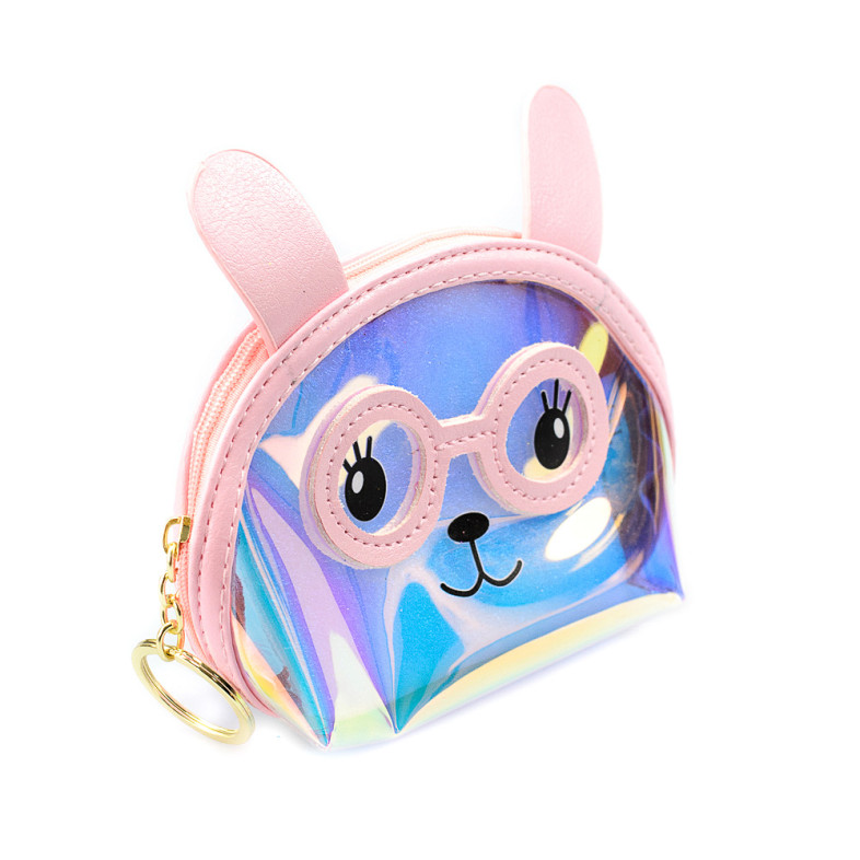 Cosmetic bag Rabbit 80×50×100 mm rainbow 1 pc