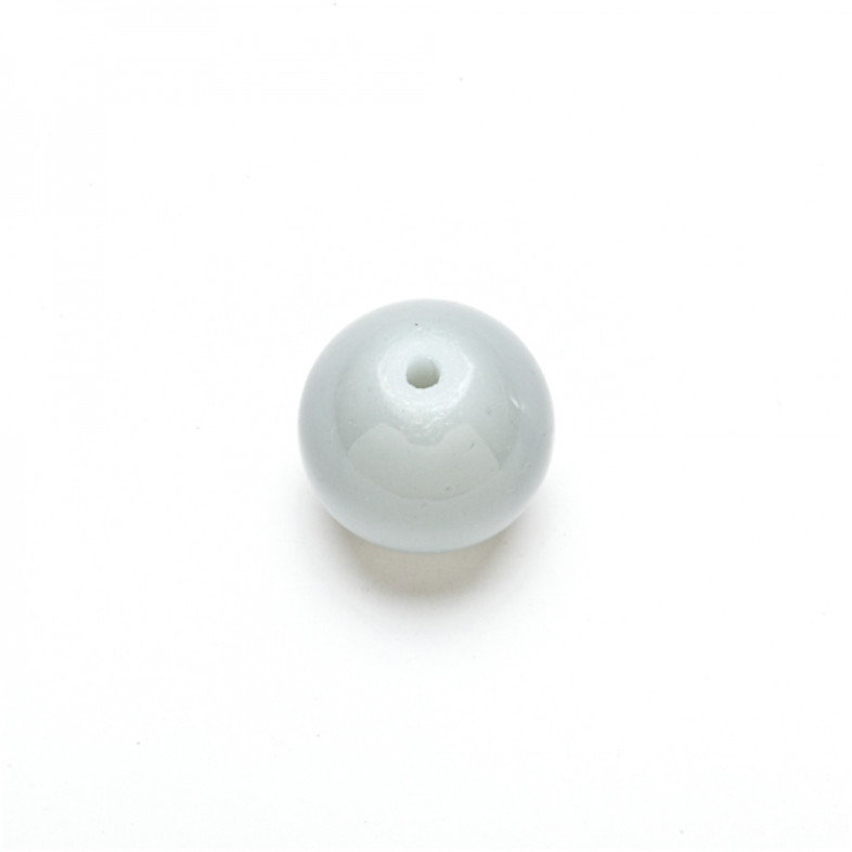 Koralik szklany 12 mm szary 1 szt