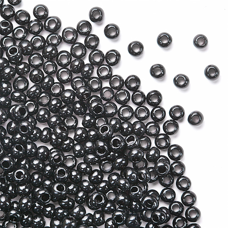 Beads calibrated 12 (1.8 mm) black pack of 10 g