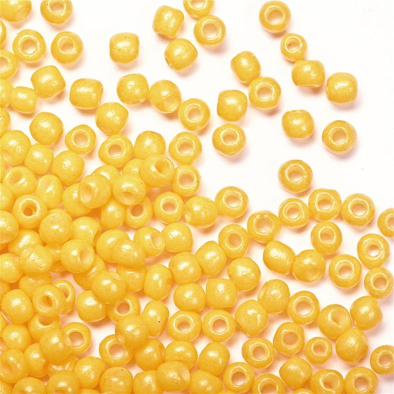 Beads calibrated 12 (1.8 mm) yellow pack of 10 g