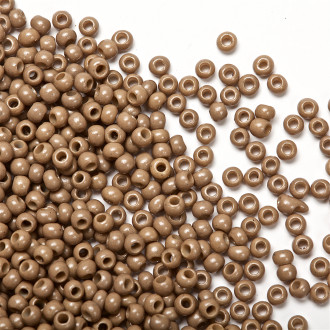 Beads calibrated 12 (1.8 mm) terracotta brown pack of 10 g