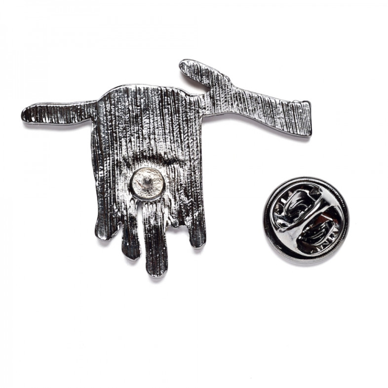 Metal pin badge Cat by Salvador Dali 1 pc.