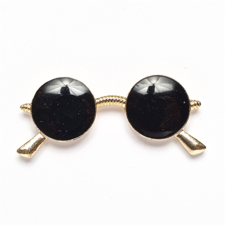 Metal pin badge Glasses 1 pc.