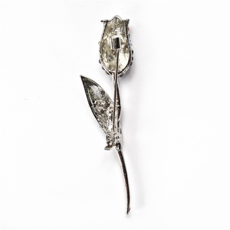 Brooch Tulip cupronickel 1 pc