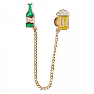 Metal pin badge Beer 1 pc.