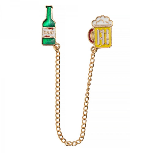 Metal pin badge Beer 1 pc.