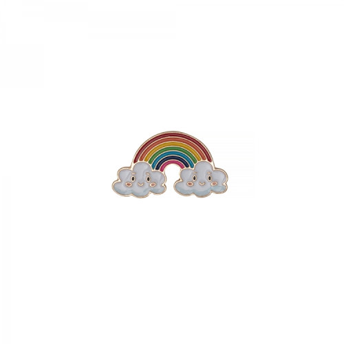 Metal pin badge Rainbow 1 pc.