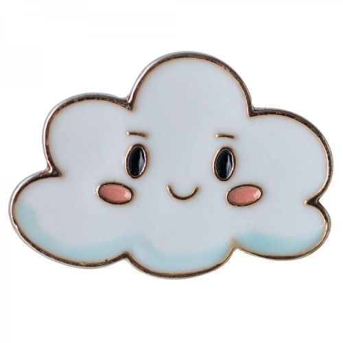 Metal pin badge Cloud 1 pc.