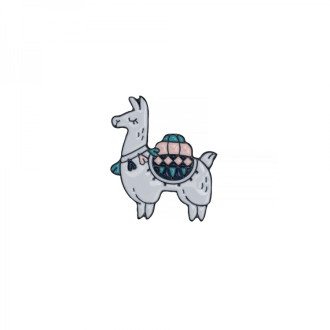Metal pin badge Lama 1 pc.