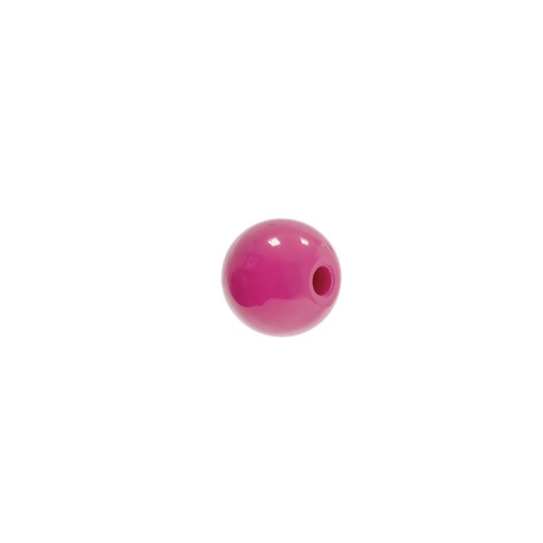 Koralik plastikowy 8 mm różowy 1 szt