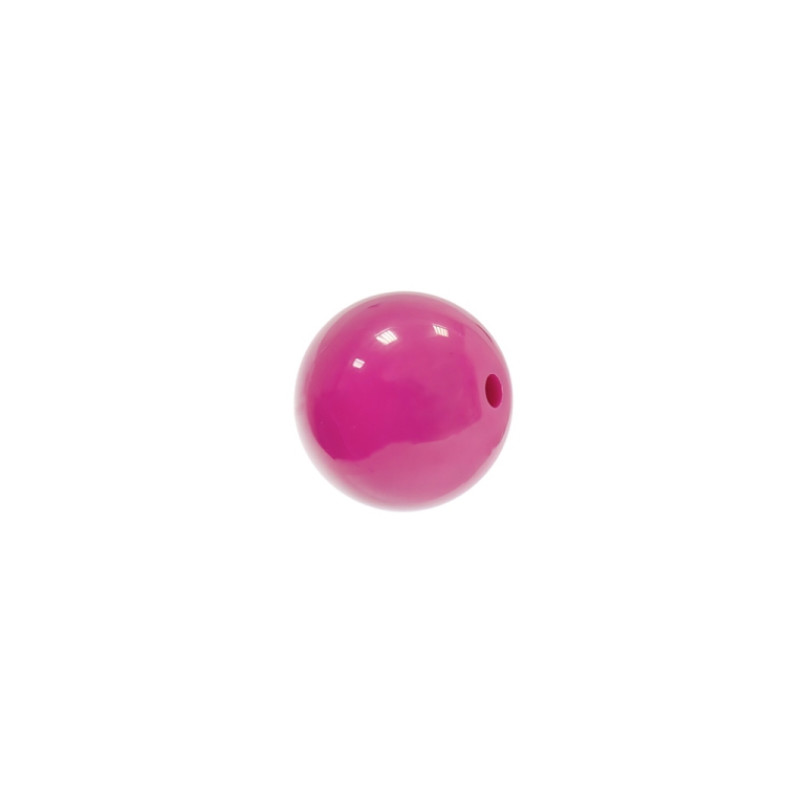 Koralik plastikowy 14 mm różowy 1 szt