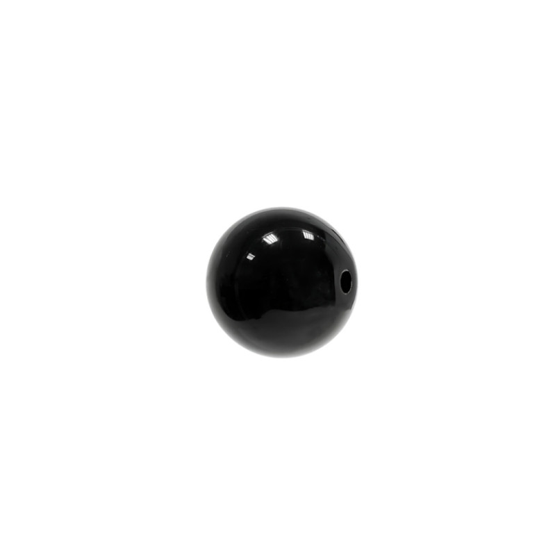 Koralik plastikowy 13 mm czarny 1 szt