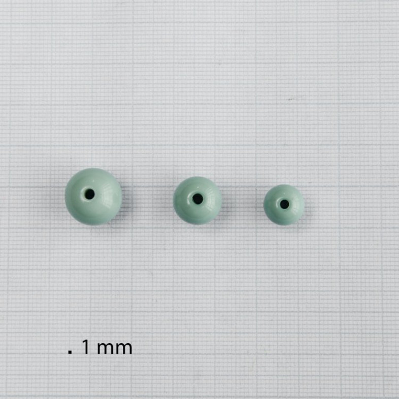 Koralik plastikowy 15 mm turkusowy  1 szt