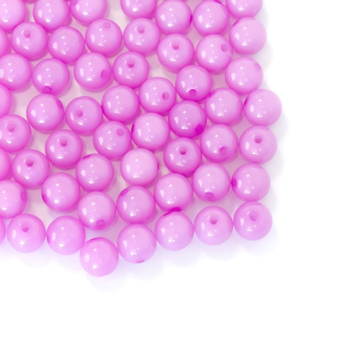 Transparent plastic bead 9 mm lilac 1 pc.