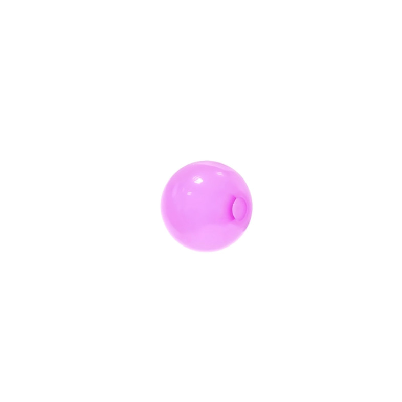 Transparent plastic bead 7 mm lilac 1 pc.