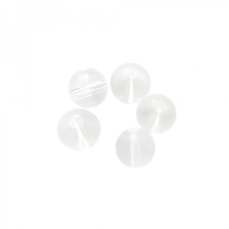 Glass bead 10 mm transparent 1 pc.