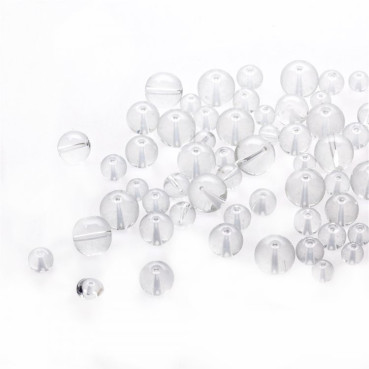 Glass bead 10 mm transparent 1 pc.