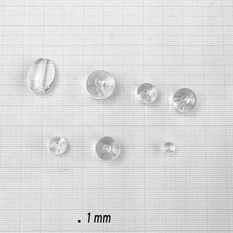 Glass bead 10 mm transparent 1 pc.