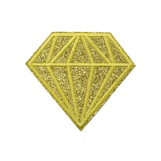Fabric patch Crystal gold 1 pc.