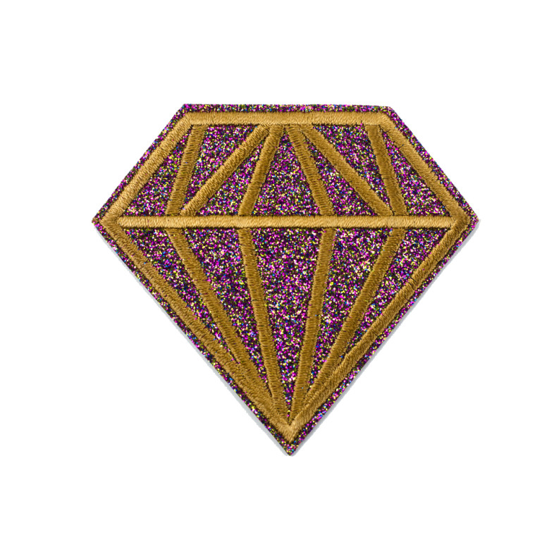 Fabric patch Crystal purple 1 pc.