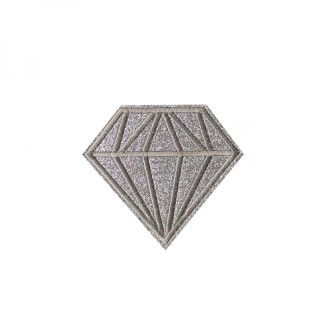 Fabric patch Crystal silver 1 pc.