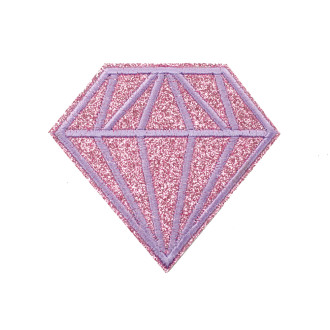 Fabric patch Crystal pink 1 pc.