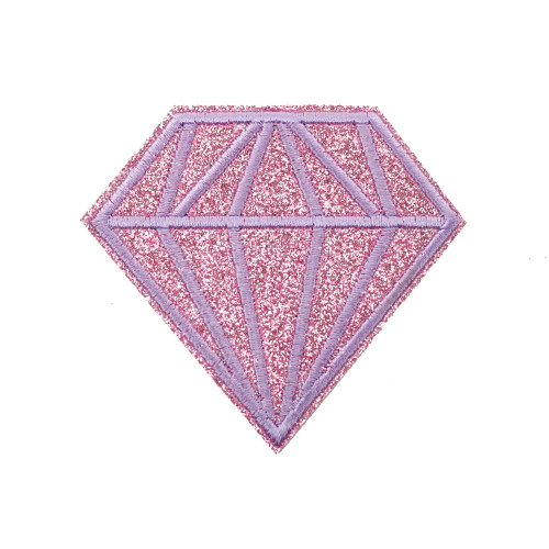 Fabric patch Crystal pink 1 pc.