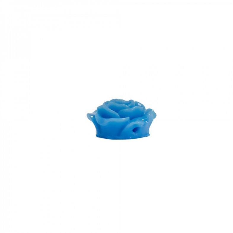 Koralik plastikowy Róża 20 mm jasnoniebieski 1 szt