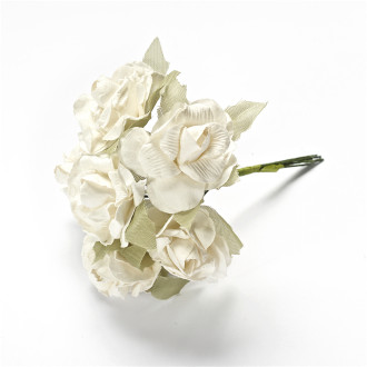 Artificial flower Rose white 1 pc