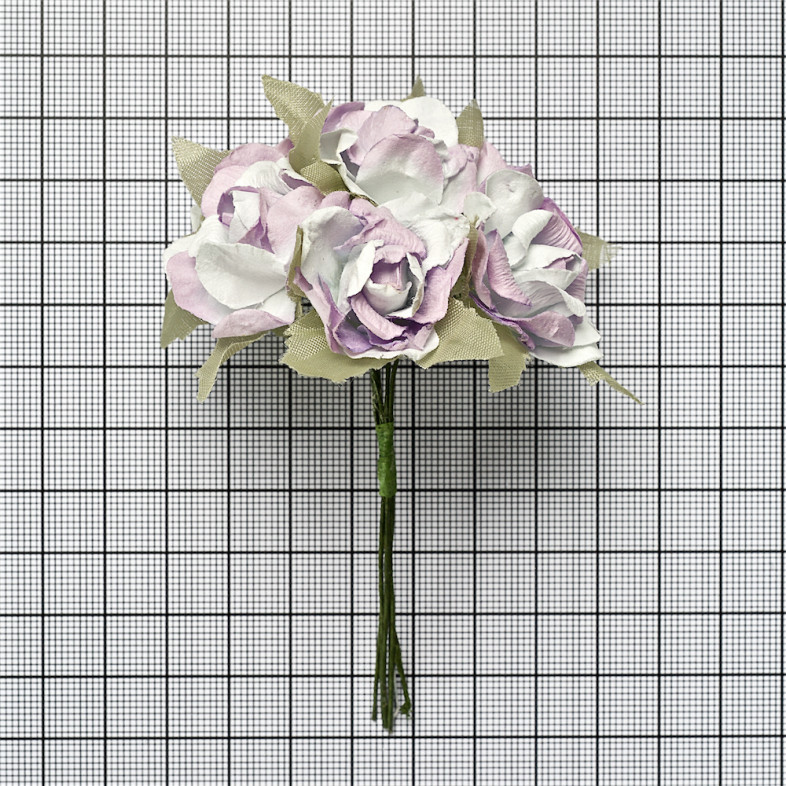 Artificial flower Rose purple 1 pc