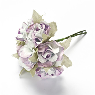 Artificial flower Rose purple 1 pc