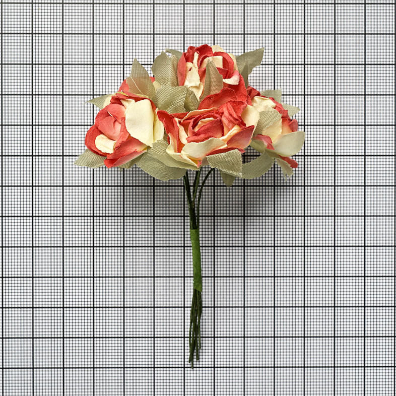 Artificial flower Rose red 1 pc