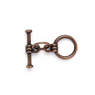 Toggle clasp 9 mm copper 1 pc.