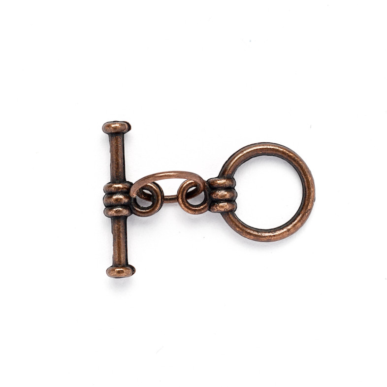 Toggle clasp 9 mm copper 1 pc.
