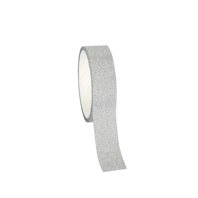 Shiny adhesive tape (3 m) 15 mm white 1 pc.