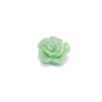 Decorative adhesive element Rose 13×6 mm green 1 pc.