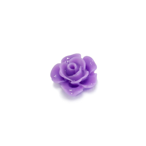 Decorative adhesive element Rose 13×6 mm purple 1 pc.