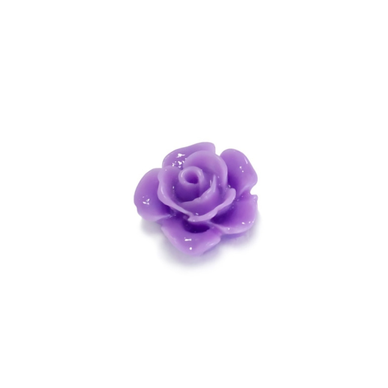 Decorative adhesive element Rose 13×6 mm purple 1 pc.