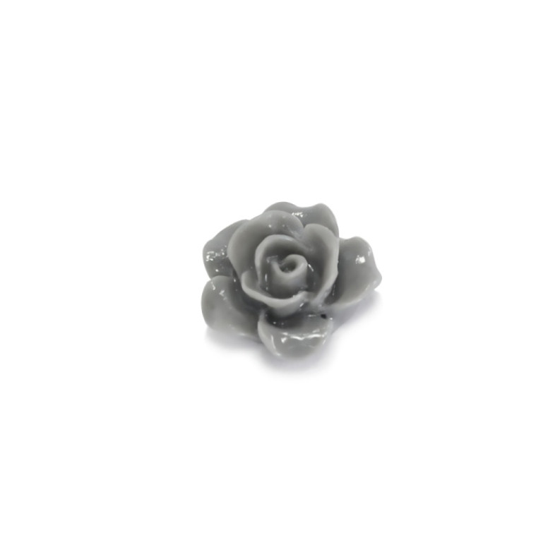 Decorative adhesive element Rose 13×6 mm gray 1 pc.